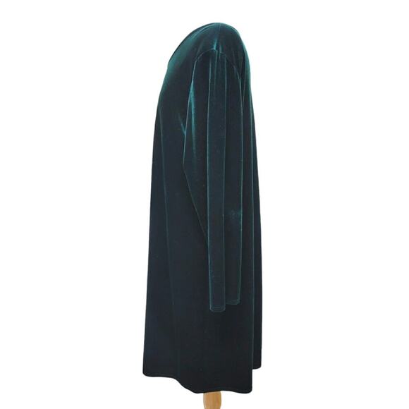 K.C. Spencer New York Green Velvet Dress Size 22 - Picture 2 of 5